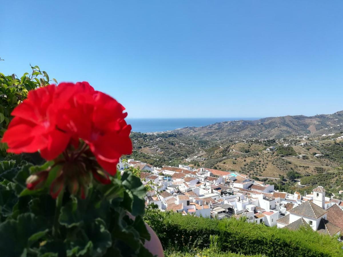 Villa Casa Ana, Fantásticas vistas al pueblo, el mar y la montaña Frigiliana Esterno foto
